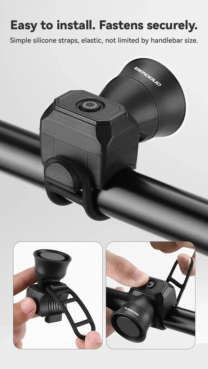 Electronic Bicycle Bell β USB Charging, Waterproof