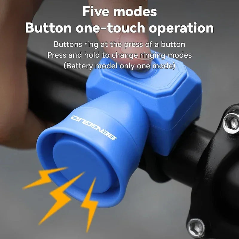 Electronic Bicycle Bell β USB Charging, Waterproof